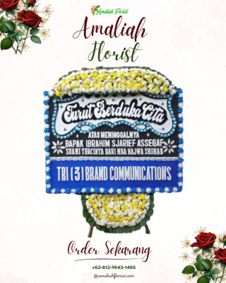 Papan Bunga Duka di Singkawang