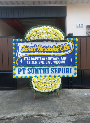 Papan Bunga Duka di Singkawang