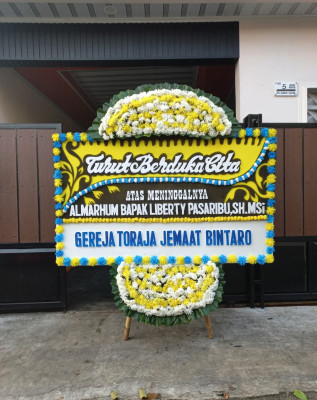 Papan Bunga Duka di Singkawang